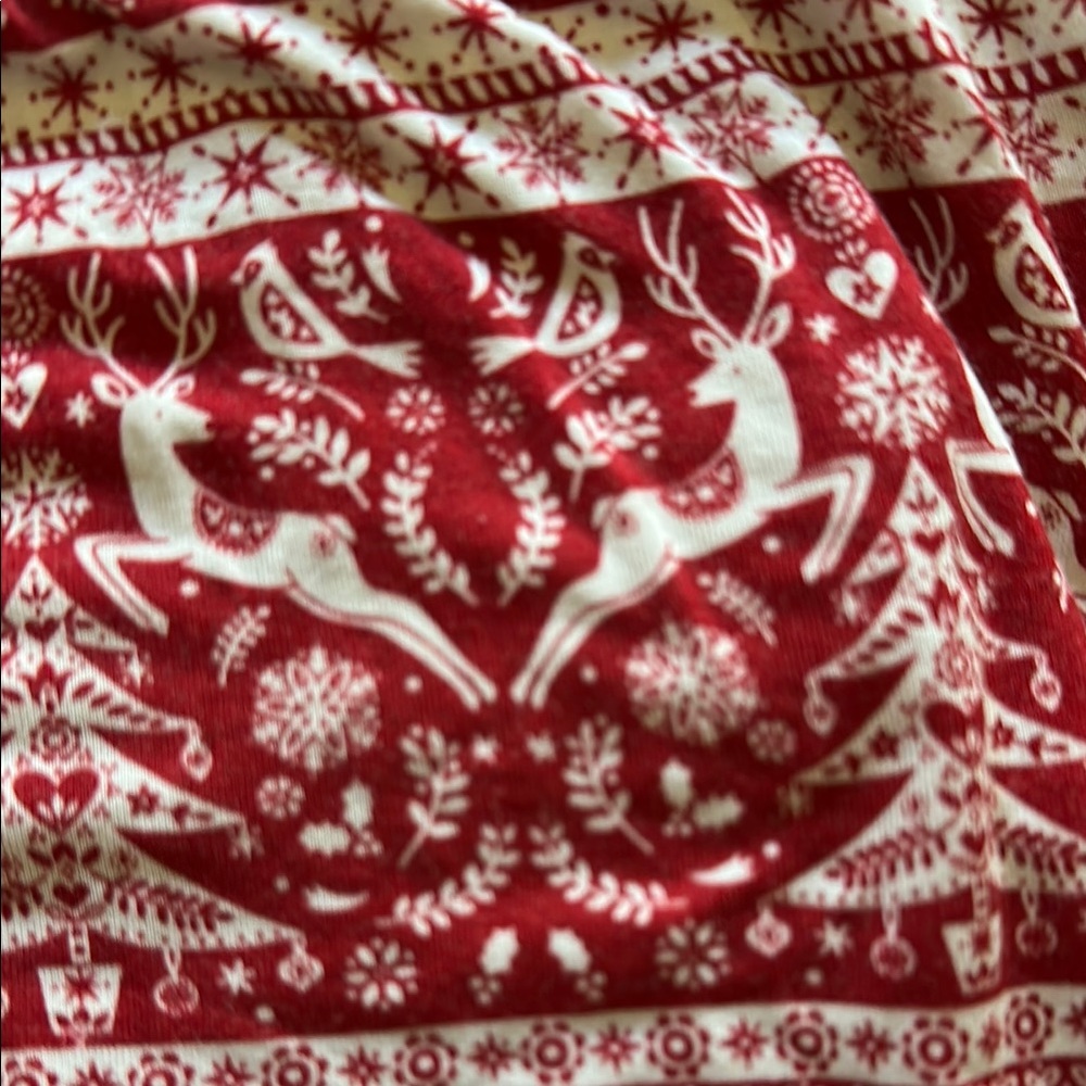 Little Sleepies Nordic Red and White Pajamas - Picture 4 of 5